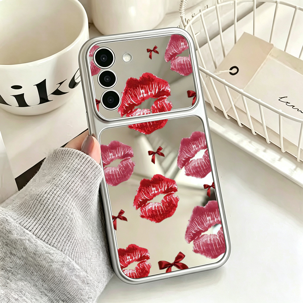 Bow Red Lips Pattern Mirror Ph - Computer Case review and price